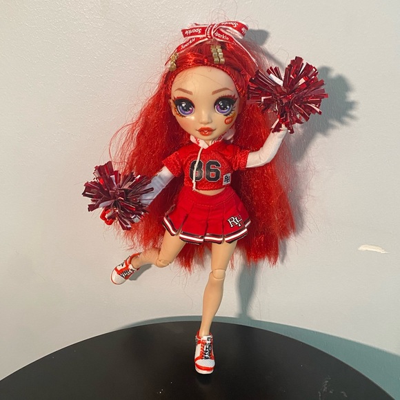 Cheerleader costume, Rainbow High, 6x, Halloween, with Ruby Anderson doll Lot220 - Picture 3 of 5